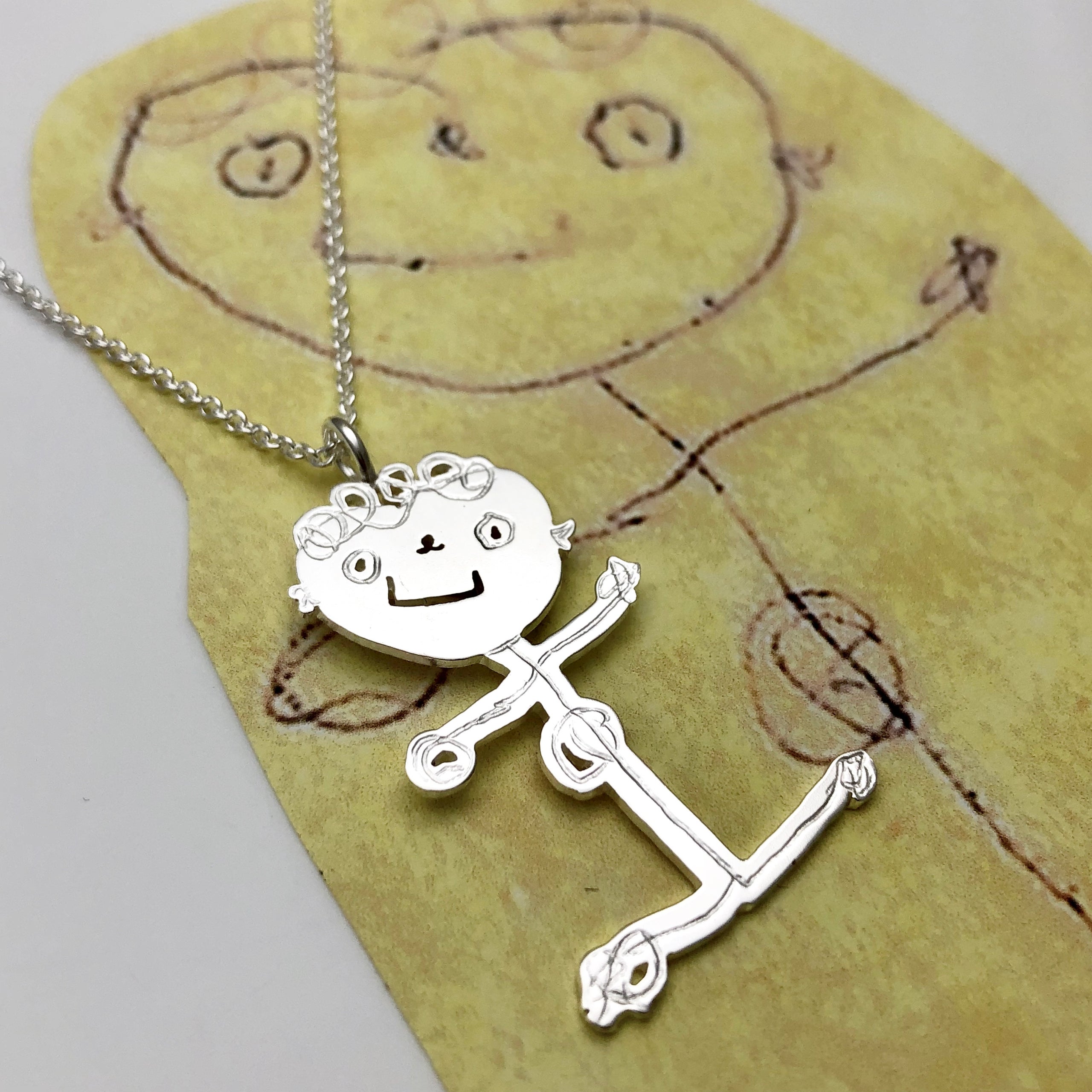 Kids drawing necklace online